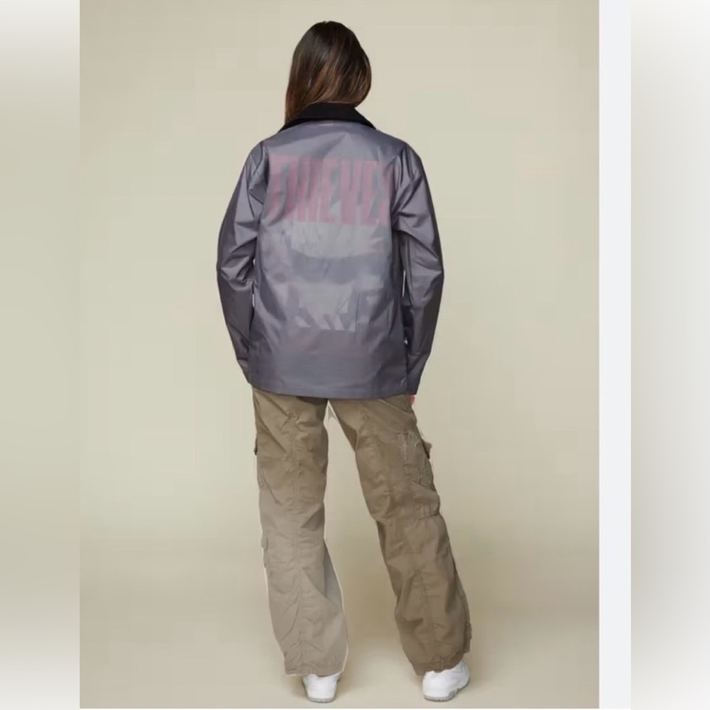 Hundred thieves Jujutsu Kaisen Gray Field Jacket with Black Collar unisex XL